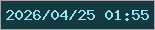 文字の大きさ：5、枠の色：a9a2ad、背景の色：123a3f、文字の色：92e4f8 無料ブログパーツのブログ時計