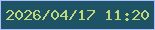文字の大きさ：5、枠の色：a9befb、背景の色：1e5265、文字の色：c0d877 無料ブログパーツのブログ時計