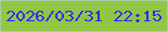 文字の大きさ：1、枠の色：a9cda1、背景の色：91c645、文字の色：3129fb 無料ブログパーツのブログ時計