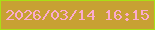 文字の大きさ：3、枠の色：a9df15、背景の色：c8a133、文字の色：fbabcf 無料ブログパーツのブログ時計