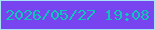 文字の大きさ：3、枠の色：a9e1f5、背景の色：7744f0、文字の色：0ec4bb 無料ブログパーツのブログ時計