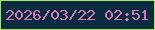 文字の大きさ：2、枠の色：a9e558、背景の色：0b2c40、文字の色：d577b8 無料ブログパーツのブログ時計