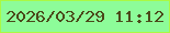 文字の大きさ：5、枠の色：a9f845、背景の色：8dfc99、文字の色：4b491a 無料ブログパーツのブログ時計