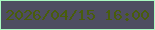 文字の大きさ：2、枠の色：a9f9c2、背景の色：4e4d61、文字の色：495d0b 無料ブログパーツのブログ時計