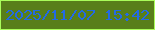 文字の大きさ：3、枠の色：a9fd5a、背景の色：587f1a、文字の色：236ae5 無料ブログパーツのブログ時計