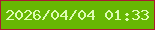 文字の大きさ：5、枠の色：aa1b32、背景の色：67b803、文字の色：ddfcb3 無料ブログパーツのブログ時計