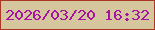 文字の大きさ：5、枠の色：aa3724、背景の色：d5c69e、文字の色：a913a1 無料ブログパーツのブログ時計