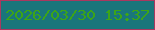 文字の大きさ：1、枠の色：aa385f、背景の色：1a767b、文字の色：3ca517 無料ブログパーツのブログ時計
