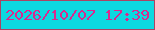 文字の大きさ：3、枠の色：aa4463、背景の色：0cd9e0、文字の色：da288f 無料ブログパーツのブログ時計