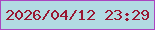 文字の大きさ：2、枠の色：aa45c0、背景の色：b2dae2、文字の色：991732 無料ブログパーツのブログ時計
