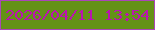 文字の大きさ：5、枠の色：aa46b9、背景の色：649217、文字の色：bb14b1 無料ブログパーツのブログ時計