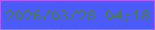 文字の大きさ：3、枠の色：aa5efe、背景の色：4b5bf9、文字の色：4c7950 無料ブログパーツのブログ時計