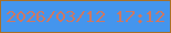 文字の大きさ：3、枠の色：aa7026、背景の色：4495ed、文字の色：cc7863 無料ブログパーツのブログ時計