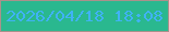 文字の大きさ：3、枠の色：aa918b、背景の色：2ab88f、文字の色：40b2f5 無料ブログパーツのブログ時計