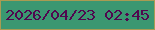 文字の大きさ：4、枠の色：aa9b52、背景の色：3b9771、文字の色：50074f 無料ブログパーツのブログ時計