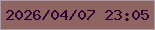 文字の大きさ：4、枠の色：aa9ba8、背景の色：8f6461、文字の色：280234 無料ブログパーツのブログ時計