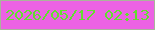 文字の大きさ：5、枠の色：aab49b、背景の色：ec62e4、文字の色：62de2f 無料ブログパーツのブログ時計