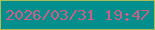 文字の大きさ：2、枠の色：aabd56、背景の色：028e8d、文字の色：c66285 無料ブログパーツのブログ時計