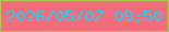 文字の大きさ：4、枠の色：aaca52、背景の色：f36d7b、文字の色：1bd1f6 無料ブログパーツのブログ時計