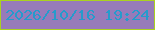 文字の大きさ：5、枠の色：aad120、背景の色：977bb9、文字の色：259bcc 無料ブログパーツのブログ時計