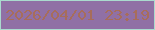 文字の大きさ：5、枠の色：aadace、背景の色：9070a5、文字の色：a76d5b 無料ブログパーツのブログ時計