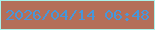 文字の大きさ：1、枠の色：aaf3eb、背景の色：b46f59、文字の色：4697db 無料ブログパーツのブログ時計