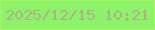 文字の大きさ：2、枠の色：aaf566、背景の色：8df368、文字の色：adb08a 無料ブログパーツのブログ時計