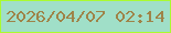 文字の大きさ：5、枠の色：aafa30、背景の色：a0dfc8、文字の色：9f8348 無料ブログパーツのブログ時計