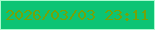 文字の大きさ：1、枠の色：aafad0、背景の色：0cc474、文字の色：74a309 無料ブログパーツのブログ時計