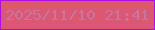 文字の大きさ：5、枠の色：ab0fe5、背景の色：dc5771、文字の色：c5779f 無料ブログパーツのブログ時計
