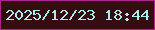 文字の大きさ：5、枠の色：ab258d、背景の色：340c11、文字の色：a8edeb 無料ブログパーツのブログ時計