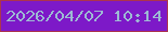 文字の大きさ：4、枠の色：ab354e、背景の色：7d19c8、文字の色：9db9d3 無料ブログパーツのブログ時計