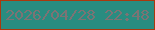 文字の大きさ：3、枠の色：ab380d、背景の色：298c80、文字の色：7c7374 無料ブログパーツのブログ時計