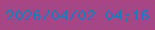 文字の大きさ：4、枠の色：ab457f、背景の色：a54786、文字の色：1b7bbd 無料ブログパーツのブログ時計