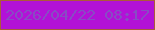 文字の大きさ：1、枠の色：ab5b3a、背景の色：b212d7、文字の色：884cc4 無料ブログパーツのブログ時計