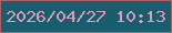 文字の大きさ：1、枠の色：ab616a、背景の色：1a5d6f、文字の色：d79dbb 無料ブログパーツのブログ時計