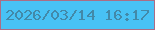 文字の大きさ：4、枠の色：ab6d85、背景の色：48c2f5、文字の色：4289a9 無料ブログパーツのブログ時計