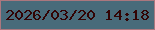 文字の大きさ：2、枠の色：ab777e、背景の色：486b7a、文字の色：320304 無料ブログパーツのブログ時計