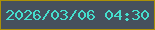 文字の大きさ：1、枠の色：ab9008、背景の色：46505d、文字の色：45dfce 無料ブログパーツのブログ時計