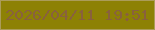 文字の大きさ：2、枠の色：ab9c5a、背景の色：8d8105、文字の色：89613d 無料ブログパーツのブログ時計