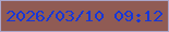 文字の大きさ：5、枠の色：aba6ca、背景の色：905b54、文字の色：1636d8 無料ブログパーツのブログ時計