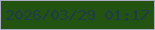 文字の大きさ：3、枠の色：ababc0、背景の色：235311、文字の色：1f3a48 無料ブログパーツのブログ時計