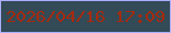 文字の大きさ：1、枠の色：abaffc、背景の色：334a57、文字の色：a52b0e 無料ブログパーツのブログ時計
