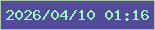 文字の大きさ：1、枠の色：abc6a9、背景の色：514b99、文字の色：9af9b7 無料ブログパーツのブログ時計