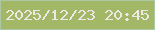 文字の大きさ：5、枠の色：abc8a3、背景の色：a2b867、文字の色：ede8e3 無料ブログパーツのブログ時計