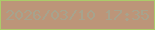 文字の大きさ：1、枠の色：abcb69、背景の色：bc9579、文字の色：a7a38d 無料ブログパーツのブログ時計