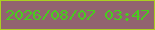 文字の大きさ：4、枠の色：abcf20、背景の色：92636f、文字の色：48cd1d 無料ブログパーツのブログ時計