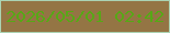 文字の大きさ：2、枠の色：abd3b3、背景の色：947544、文字の色：57a816 無料ブログパーツのブログ時計