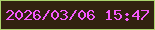 文字の大きさ：4、枠の色：abd46c、背景の色：322210、文字の色：f55afd 無料ブログパーツのブログ時計