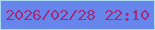 文字の大きさ：4、枠の色：abd9f0、背景の色：6686ec、文字の色：a22b7b 無料ブログパーツのブログ時計